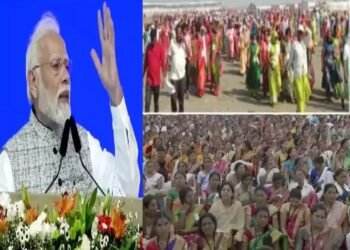 नमो महिला सशक्तीकरण कार्यक्रमासाठी नारी शक्तीची पायपीट, उन्हाचा त्रास, जेवणाचीही गैरसोय