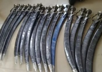 गोंदियात घातक शस्त्रे – लोखंडी तलवार बाळगणाऱ्या तरुणाला ११ तलवारींसह अटक