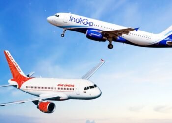 इंडिगो आणि एअर इंडियाच्या विमानाचे पंख एकमेकांना घासले