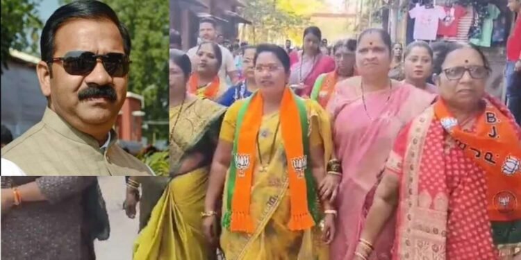 भाजप आमदार गायकवाडांची पत्नी आणि मविआ उमेदवार दरेकरांचं गुफ्तगू, छुप्या पाठिंब्याच्या चर्चा