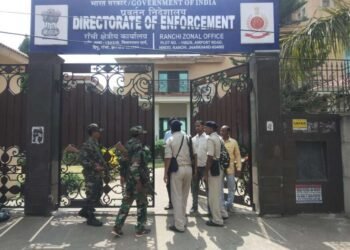 झारखंडच्या रांची येथे ईडीची छापेमारी