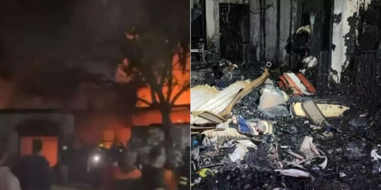 छ. संभाजीनगरमध्ये दुकानात भीषण आग, धुरात गुदमरून ७ जणांचा मृत्यू