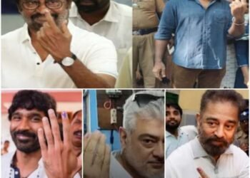 दाक्षिणात्य कलाकारांनी बजावला मतदानाचा हक्क