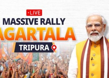 PM Modi Live | | आगरतळा, त्रिपुरा लोकसभा निवडणूक 2024 मध्ये जाहीर सभा