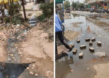 मालेगाव येथील मुख्य चौकात घाणीचे साम्राज्य व्यापारी, शालेय विद्यार्थी, वाहन चालकातून तीव्र संताप दुर्गंधी व आरोग्याची समस्या भेडसावत आहेत