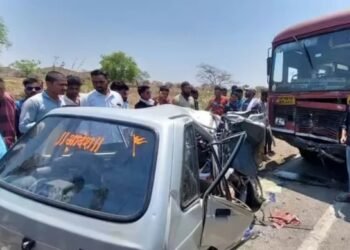 मनमाड: कार आणि एसटी अपघातात तिघांचा मृत्यू