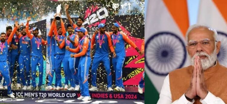 ट्वेन्टी-20 विश्वचषक जेतेपदासाठी पंतप्रधानांकडून भारतीय संघाचे अभिनंदन