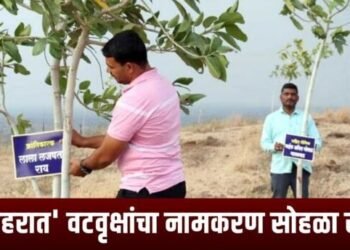 अहमदनगर : वटवृक्षांचा नामकरण सोहळा संपन्न