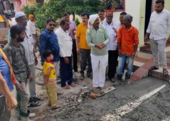 आ.लोनिकरांच्या पुढाकाराने रेणुकांनगर येथे रस्त्याचे काम पूर्ण