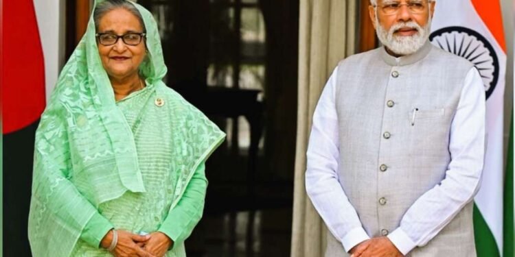 शेख हसीनांनी घेतली पंतप्रधानांची भेट