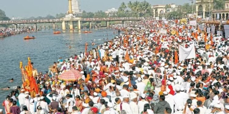 जगतगुरू संत तुकाराम महाराजांच्या पालखीचे पंढरपूरकडे प्रस्थान