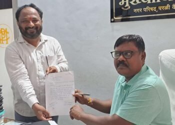 नागपूर धरण भरल्यामुळे परळी शहराला दोन दिवसाआड पाणीपुरवठा करावा – अश्विन मोगरकर