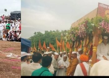 करकंब येथे भरला वैष्णवांचा मेळा.  विठुरायाच्या जयघोषाने दुमदुमली अवघी करकंबनगरी.