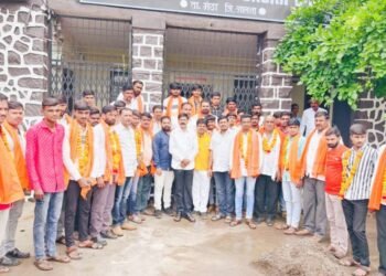 जिल्हाप्रमुख ए.जे.बोराडे यांच्या नेतृत्वावर विश्वास ठेवून कार्यकर्त्यांचा शिवसेनेत प्रवेश………..
