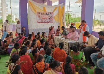 मुख्यमंत्री माजी लाडकी बहीण योजनेच्या अनुषंगाने उमरी येथे नोंदणी शिबिर संपन्न