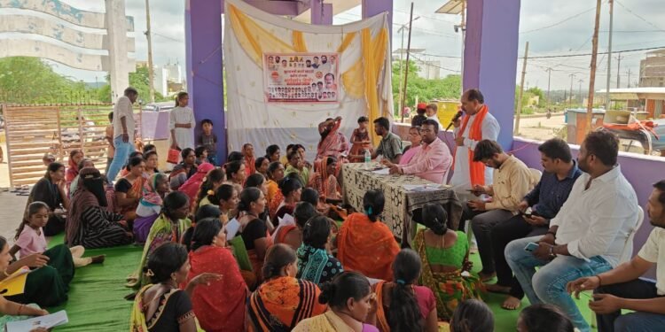 मुख्यमंत्री माजी लाडकी बहीण योजनेच्या अनुषंगाने उमरी येथे नोंदणी शिबिर संपन्न