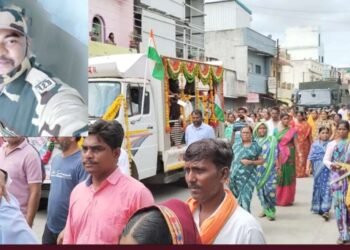 शहीद कामेश कदम यांच्या पार्थिवावर शासकीय इतमामात अंत्यसंस्कार