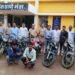 मंठा पोलिसांची कारवाई , चोरीस गेलेल्या सहा मोटरसायकल जप्त
