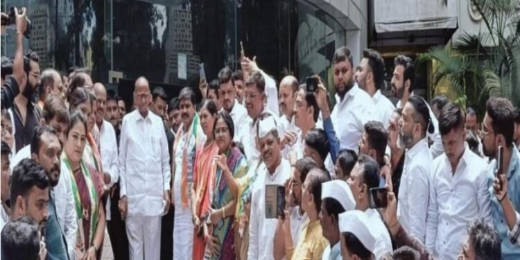 राष्ट्रवादी काँग्रेसचे शहराध्यक्ष अजित गव्हाणे राष्ट्रवादी काँग्रेस शरदचंद्र पवार पक्षात