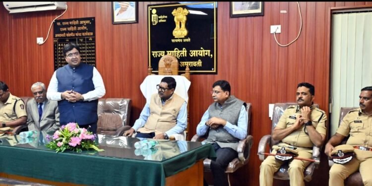 न्यायमूर्ति भूषण गवई यांच्याहस्ते राज्य माहिती आयुक्तालयातील ऑनलाईन सुनावणी कक्ष व अभिलेख कक्षाचे उद्घाटन