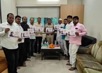 पत्रकार संवाद यात्रेच्या पोस्टरचे मंठा येथे विमोचन…