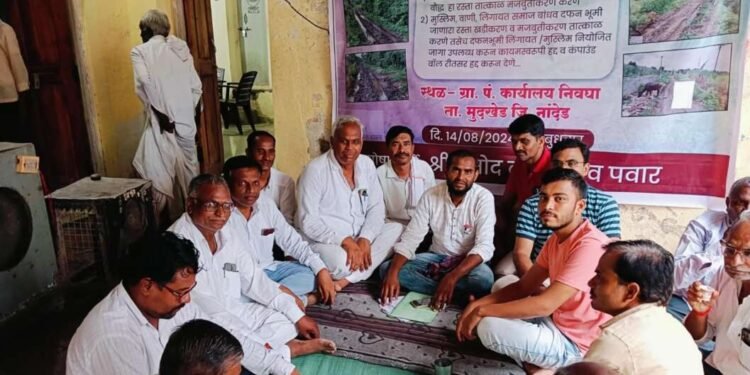 ग्रामपंचायत च्या ठोस लेखी आश्वासनानंतर उपोषण मागे