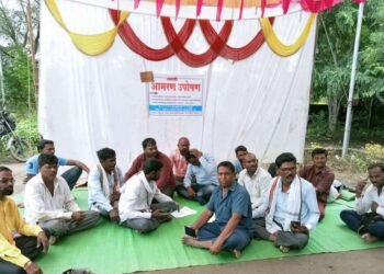 तळणी ग्रामस्थांचे अतिक्रमण हटविण्याच्या मागणीसाठी दुसऱ्यांदा उपोषण….