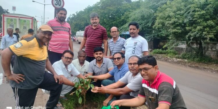 महावृक्षारोपण सप्ताह अंतर्गत अकराशे झाडांचे रोपण
