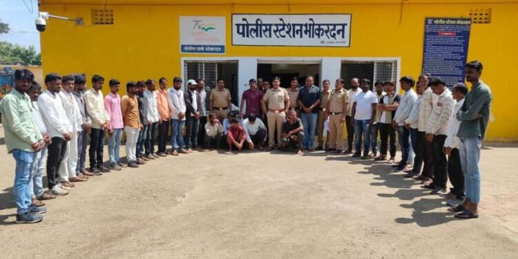 तीस फरार आरोपींवर भोकरदन पोलिसांची कारवाई ; अनेकांचे धाबे दणाणले,