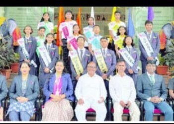 भोंडवे पाटील शाळेत विद्यार्थी संसदेचा शपथविधी सोहळा