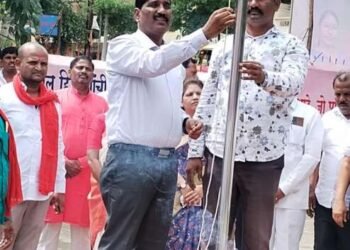 सिडको येथे डॉ .अण्णाभाऊ साठे यांच्या जयंतीनिमित्त अभिवादन