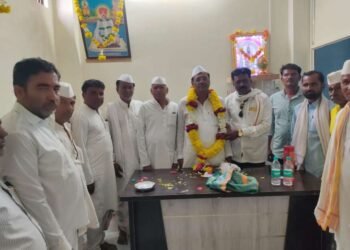 हभप रमेश म. वाघ यांच्या संपर्क कार्यालयाचे हभप बळीराम बाबा घोन्शीकर यांच्या हस्ते उद्घाटन