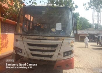 जाणापुरी येथे मोटारसायकल बस वर आदळली तरुण जाग्यावरच ठार