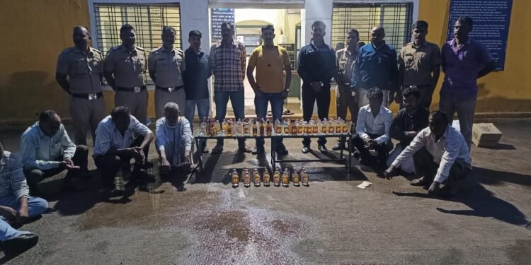 अवैध दारू विक्री करणाऱ्यांवर भोकरदन पोलिसांची एकाच दिवशी सातजाणावर धडक कारवाई