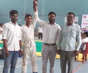 जि . प . प्रशाला माहोरा शाळेचा विद्यार्थी निसार शेख याची विभागीय कराटे स्पर्धेसाठी निवड