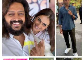 बॉलिवूड सेलिब्रिटींनीही फोटो पोस्ट करत बजावला मतदानाचा हक्क