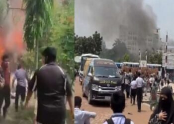 शाळेवर कोसळलं हवाई दलाचं प्रशिक्षण विमान, विद्यार्थ्यांमध्ये भीतीचे वातावरण!