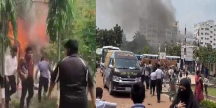 शाळेवर कोसळलं हवाई दलाचं प्रशिक्षण विमान, विद्यार्थ्यांमध्ये भीतीचे वातावरण!