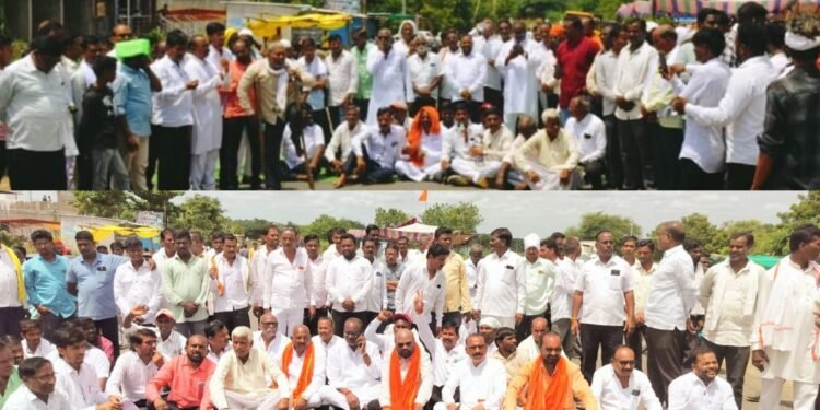 रस्त्यांसाठी उतरली; जनता रस्त्यावर! देगलूर-उदगीर महामार्ग अडीच तासासाठी केला चक्काजाम! 