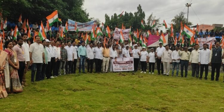 “हर घर तिरंगा” मोहिम; पंढरपूरात भव्य तिरंगा रॅली!