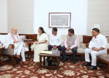 महाराष्ट्रातील अतिवृष्टीमुळे नुकसानीबाबत राष्ट्रवादी काँग्रेस शरद पवार गटाच्या खासदारांनी घेतली अमित शहा यांची भेट!