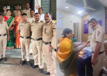 ‘बंधुत्व’ व ‘कृतज्ञता’ची अनोखी जोड! धाराशिवमध्ये  महिला आघाडीच्यावतीने रक्षाबंधन सण साजरा!