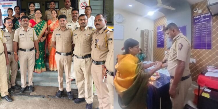 ‘बंधुत्व’ व ‘कृतज्ञता’ची अनोखी जोड! धाराशिवमध्ये  महिला आघाडीच्यावतीने रक्षाबंधन सण साजरा!