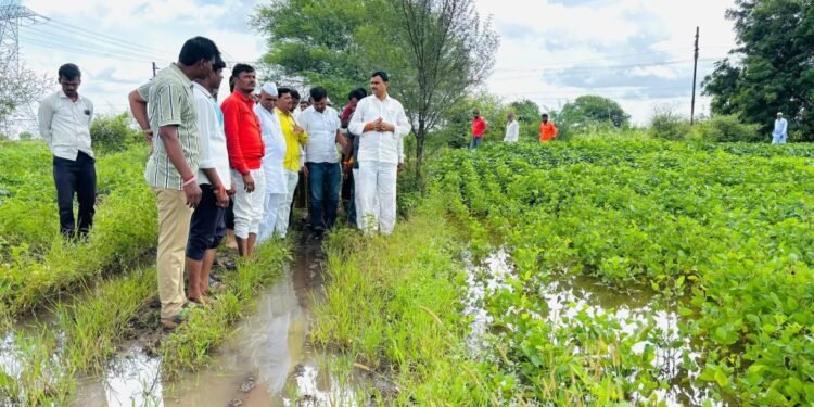 बदनापूर तालुक्यात अतिवृष्टीमुळे शेतकऱ्यांचे प्रचंड नुकसान!