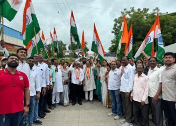 छत्रपती संभाजीनगर : हर घर तिरंगा अभियानाअंतर्गत भाजपाकडून तिरंगा रॅली!  