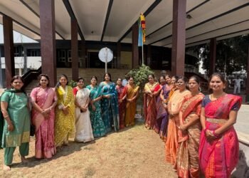 महापालिकेत ‘गुढी’ उभारून उत्साहात गुढीपाडवा साजरा