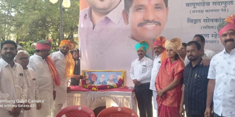 कामगार संघटनांकडून महापौर कोंड्याल, उपमहापौर ज्ञानेश्वरी देवकर यांचा सत्कार