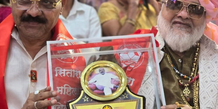 सेवानिवृत्त पोलीस निरीक्षक भाऊसाहेब आंधळकर ‘सितारा आयकॉन’ पुरस्काराने सन्मानित