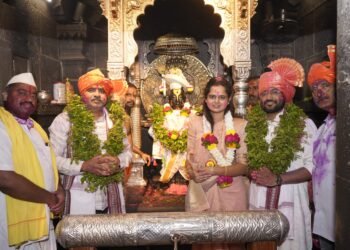 श्री विठ्ठल रुक्मिणी मंदिरात रंगपंचमी मोठ्या उत्साहात साजरी