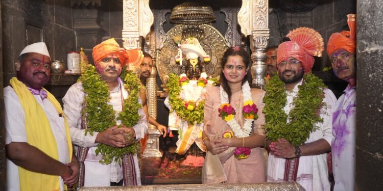 श्री विठ्ठल रुक्मिणी मंदिरात रंगपंचमी मोठ्या उत्साहात साजरी